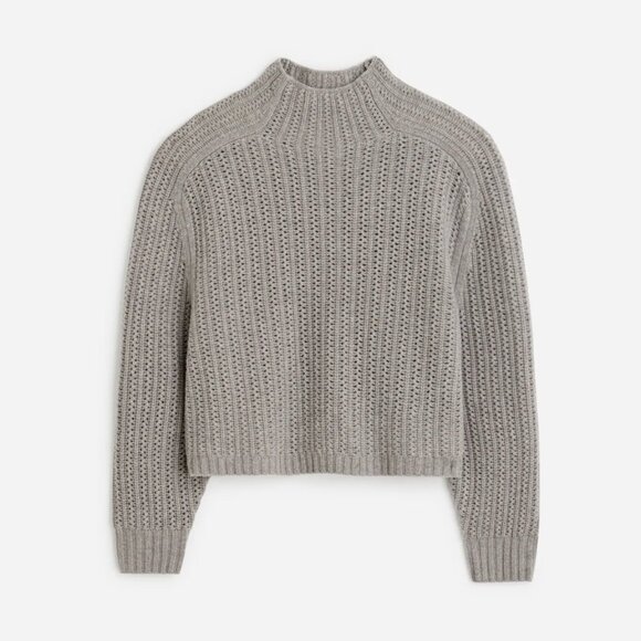 NWT Madewell Pointelle Mockneck Sweater | Size M - Picture 1 of 2